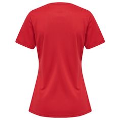 Rückansicht von Newline WOMEN'S CORE FUNCTIONAL T-SHIRT S/S Funktionsshirt Damen TANGO RED