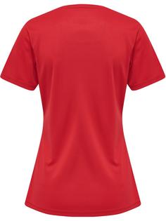 Rückansicht von Newline WOMEN CORE FUNCTIONAL T-SHIRT S/S Funktionsshirt Damen TANGO RED