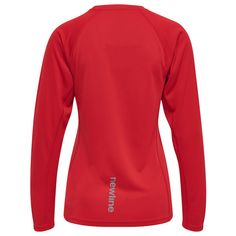 Rückansicht von Newline WOMEN CORE RUNNING T-SHIRT L/S Funktionsshirt Damen TANGO RED