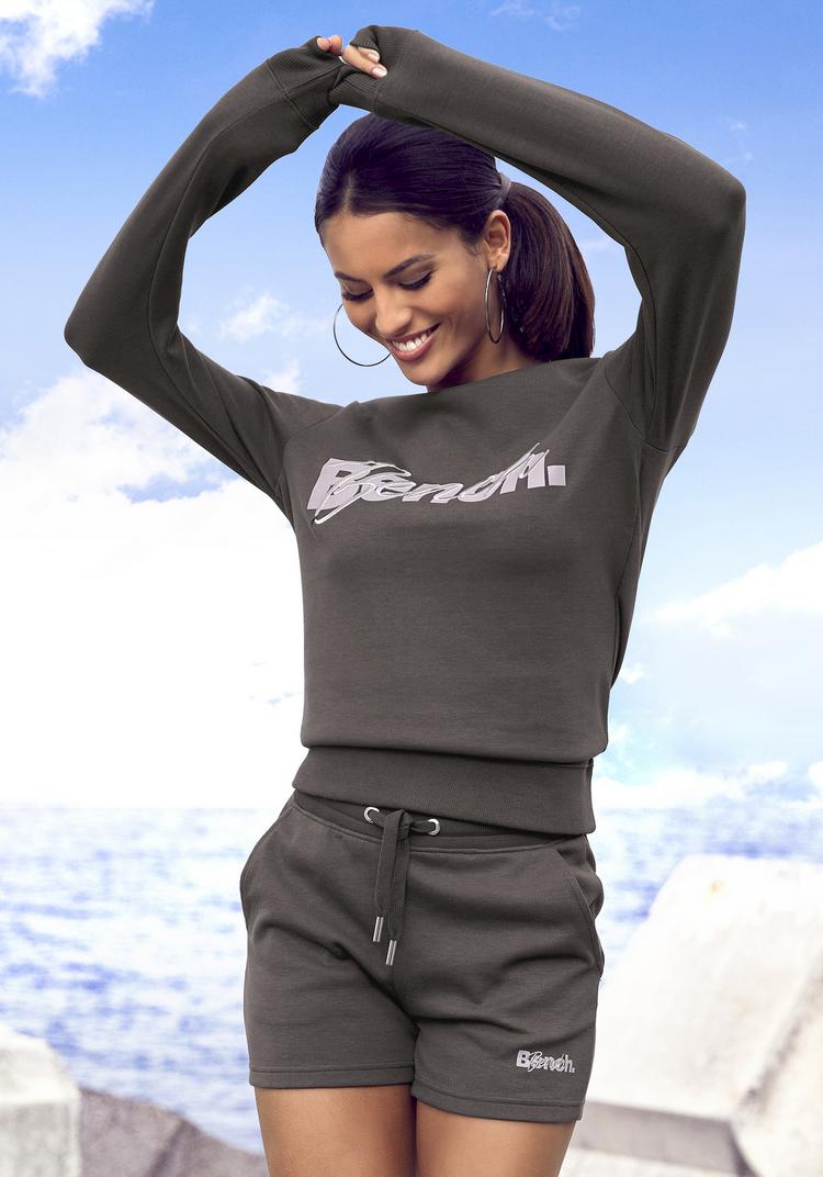 Bench Bench Sweatshirt Sweatshirt Damen - stone - 1 | SportScheck