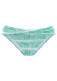 S.OLIVER Bikini-Hose Bikini Hose Damen t&uuml;rkis-wei&szlig;