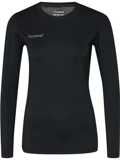 hummel HML FIRST PERFORMANCE WOMEN JERSEY L/S T-Shirt Damen BLACK