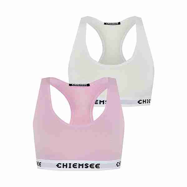 Chiemsee Bustier Sport-BH Damen Light Pink/White