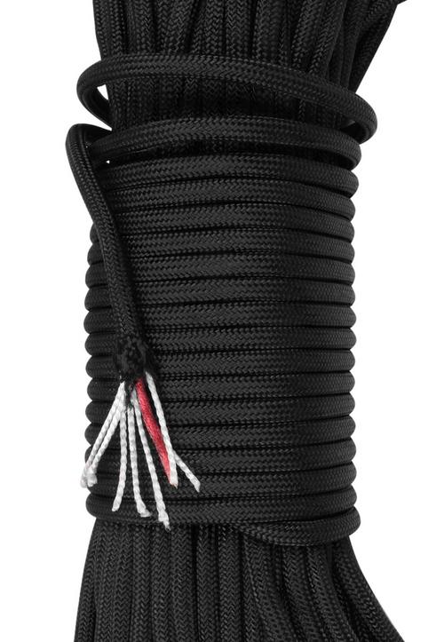Rückansicht von normani Outdoor Sports Fire Rope Kletterseil Schwarz/Rot