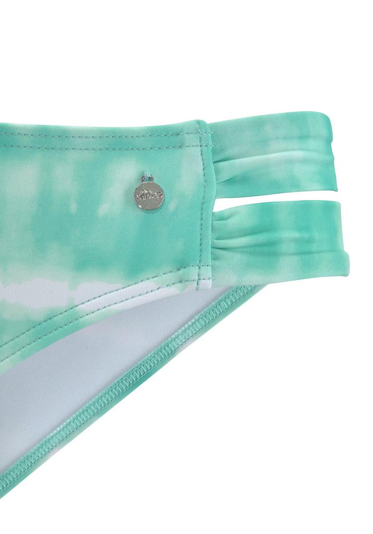 S.OLIVER S.OLIVER Bikini-Hose Bikini Hose Damen - t&uuml;rkis-wei&szlig; - 0 | SportScheck