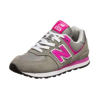 NEW BALANCE 574 Sneaker Kinder grau / pink