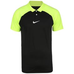 Nike Academy Pro Poloshirt Herren schwarz / gelb