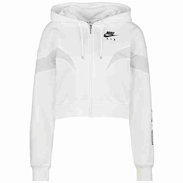 Nike Air Fleece Sweatjacke Damen weiß / silber