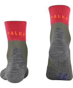 Rückansicht von Falke TK2 Explore Cool Short Laufsocken Damen herb (7754)