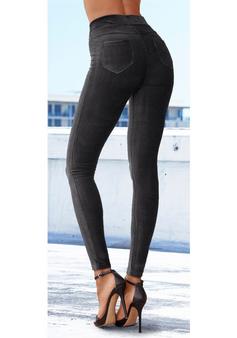 Rückansicht von Lascana Leggings Leggings Damen stone