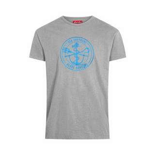 Derbe Barsch Mono GOTS iC T-Shirt Herren grey melange/brilliant blue