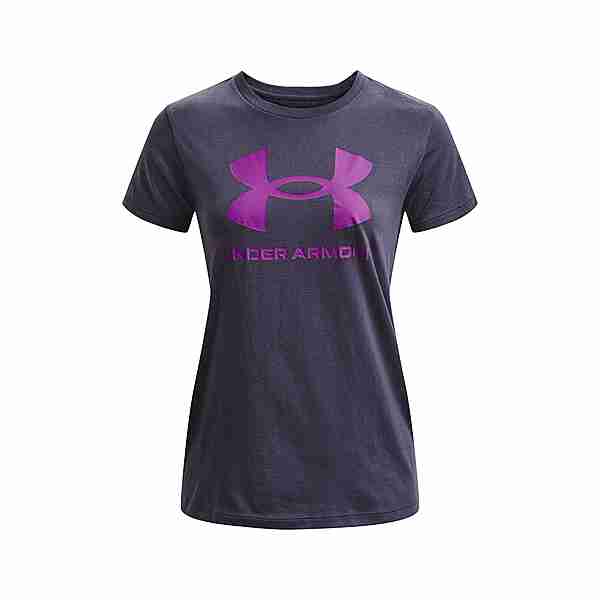 Under Armour Sportstyle Logo T-Shirt Damen Tempered Steel (558)