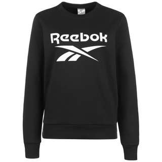 Reebok Identity Logo Fleece Crew Sweatshirt Damen schwarz / weiß