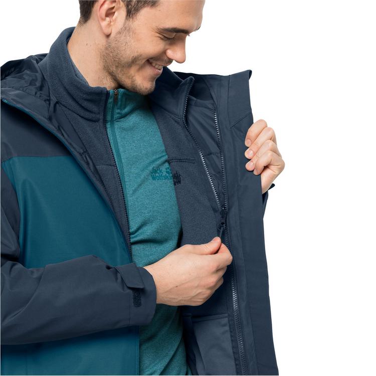 Jack Wolfskin Jack Wolfskin TAUBENBERG 3IN1 JKT M Doppeljacke Herren - hot choc - 14 | SportScheck