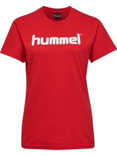 hummel HMLGO COTTON LOGO T-SHIRT WOMAN S/S T-Shirt Damen TRUE RED