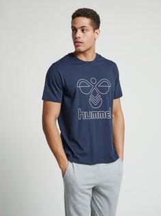 Rückansicht von hummel hmlPETER T-SHIRT S/S T-Shirt Herren BLUE NIGHTS