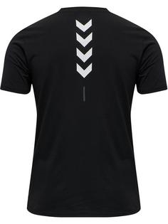 Rückansicht von hummel hmlTE CALLUM COTTON T-SHIRT T-Shirt Herren BLACK
