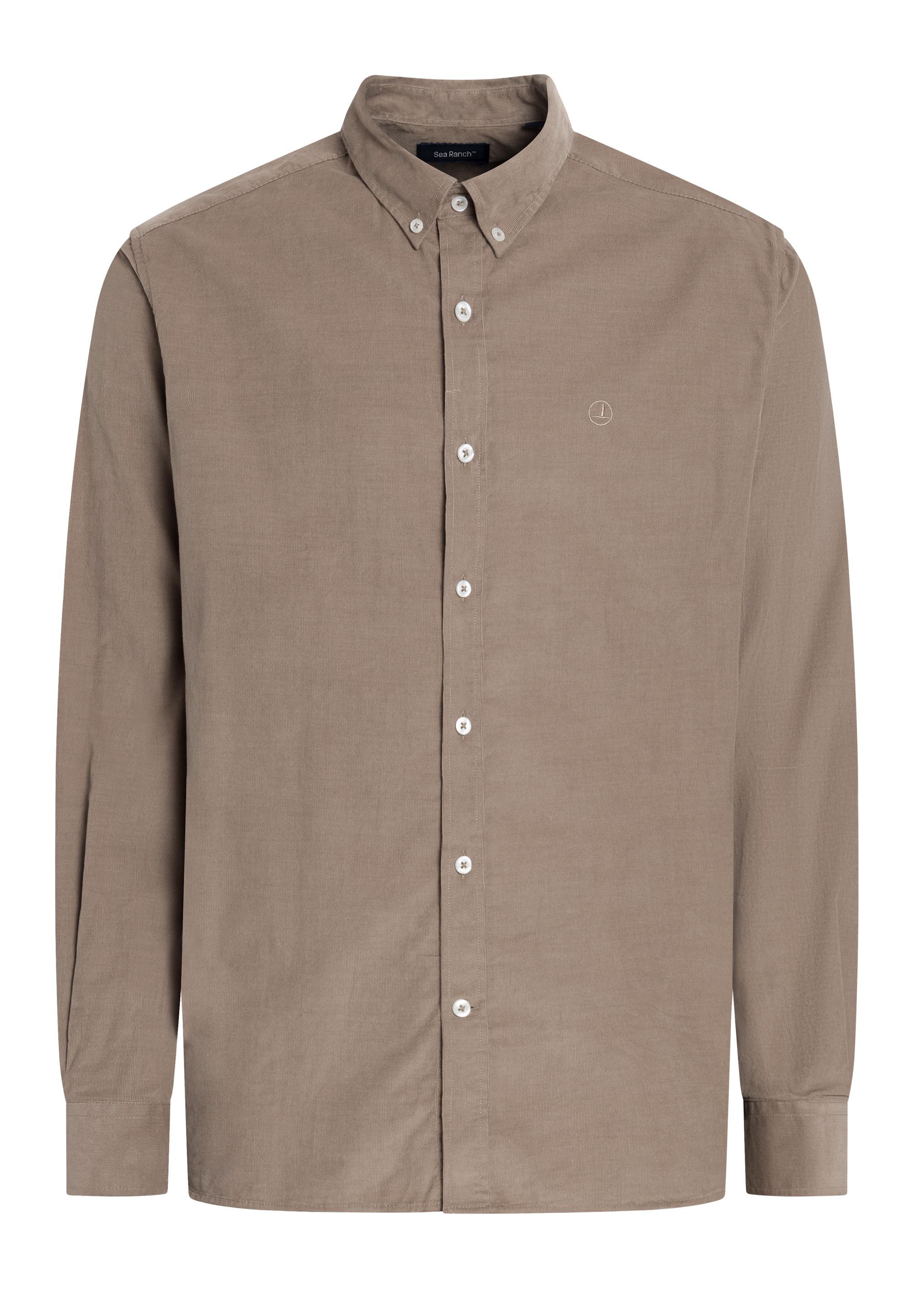 Sea Ranch Lester Langarmhemd Herren Khaki