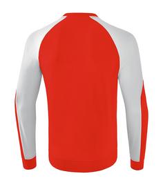Rückansicht von Erima Essential 5-C Sweatshirt Funktionssweatshirt Herren RotWeiss