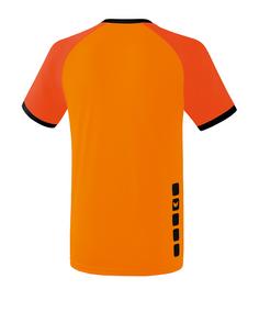 Rückansicht von Erima Zenari 3.0 Trikot Fußballtrikot Herren OrangeSchwarz