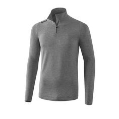Erima Active Wear HalfZip Sweatshirt Laufshirt grau