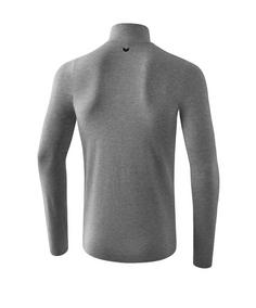 Rückansicht von Erima Active Wear HalfZip Sweatshirt Laufshirt grau