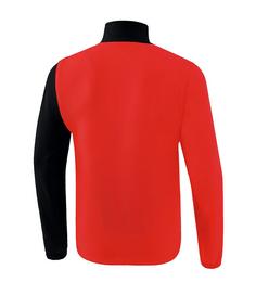 Rückansicht von Erima 5-C Jacke mit abnehmbaren Ärmeln Trainingsjacke Herren RotSchwarzWeiss