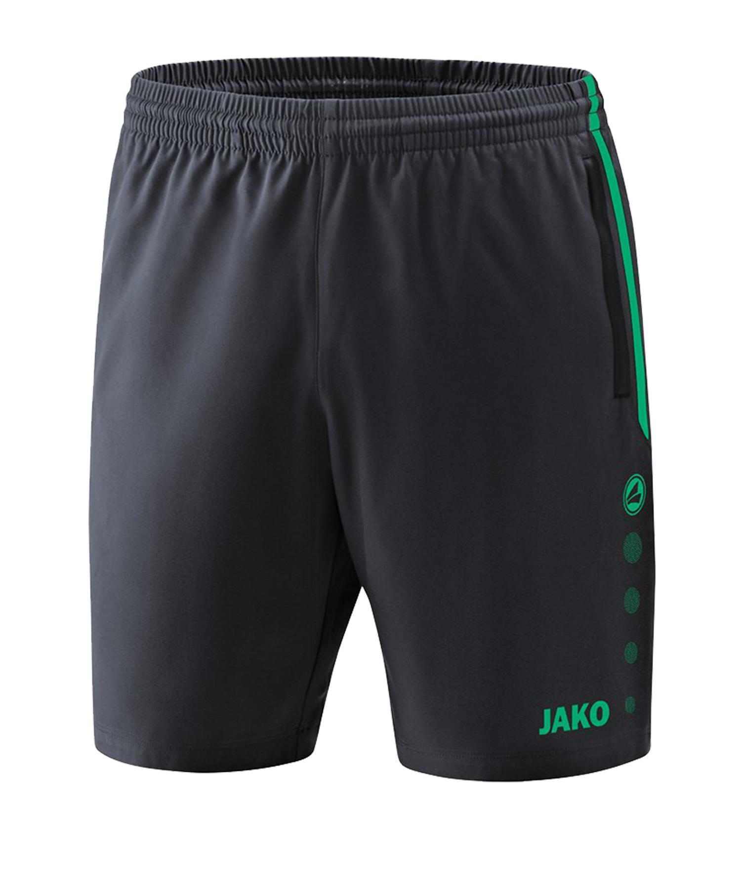 JAKO Short Competition 2.0 6218 – Sportliche Kurz Hose In Schwarz/Steingrau, Größe M