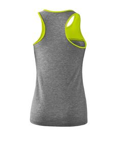 Rückansicht von Erima 5-C Tanktop Damen Funktionstank Damen GrauGruenSchwarz