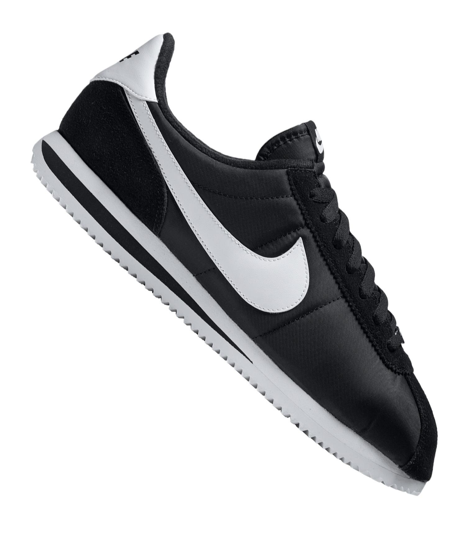 Nike cortez herren store schwarz weiß