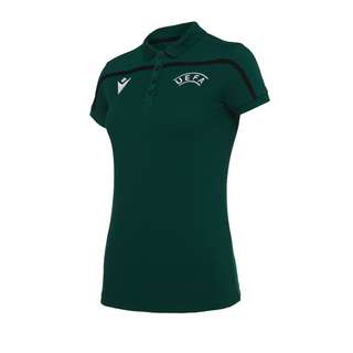 macron UEFA Offizielles Polo T-Shirt Damen Poloshirt Damen gruenschwarz