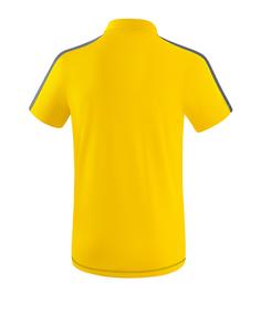 Rückansicht von Erima Squad Poloshirt Poloshirt gelbschwarzgrau