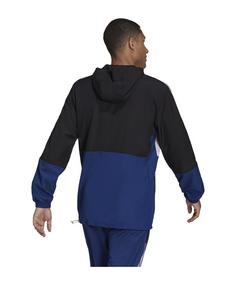 Rückansicht von adidas House of Tiro Warm Trainingsjacke Trainingsjacke Herren schwarzblau