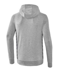 Rückansicht von Erima Team Essential Hoody Funktionssweatshirt Herren graugrau