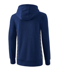 Rückansicht von Erima Team Essential Hoody Damen Funktionssweatshirt Damen blau