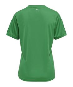 Rückansicht von hummel hmlCORE XK Poly Trikot Damen  F9368 Fußballtrikot Damen gruenweiss