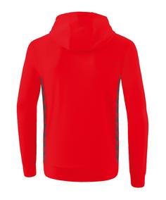 Rückansicht von Erima Team Essential Hoody Funktionssweatshirt Herren rot