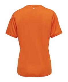 Rückansicht von hummel hmlCORE XK Poly Trikot Damen  F9368 Fußballtrikot Damen orange