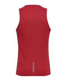 Rückansicht von Newline Core Tanktop Running Laufshirt Herren rot