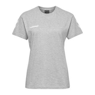 hummel HMLGO COTTON T-SHIRT WOMAN S/S T-Shirt Damen GREY MELANGE
