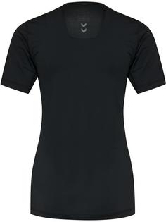 Rückansicht von hummel HML FIRST PERFORMANCE WOMEN JERSEY S/S T-Shirt Damen BLACK