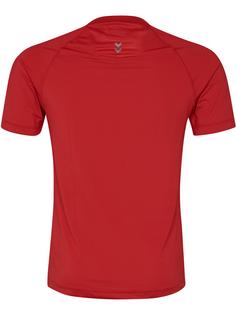 Rückansicht von hummel HML FIRST PERFORMANCE JERSEY S/S T-Shirt Herren TRUE RED