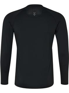 Rückansicht von hummel HML FIRST PERFORMANCE JERSEY L/S T-Shirt Herren BLACK