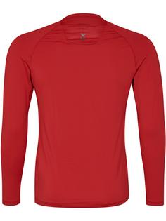 Rückansicht von hummel HML FIRST PERFORMANCE JERSEY L/S T-Shirt Herren TRUE RED