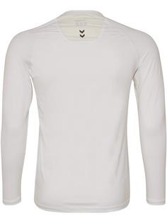 Rückansicht von hummel HML FIRST PERFORMANCE JERSEY L/S T-Shirt Herren WHITE
