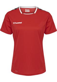 hummel hmlAUTHENTIC POLY JERSEY WOMAN S/S T-Shirt Damen TRUE RED