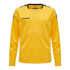 hummel hmlAUTHENTIC KIDS POLY JERSEY L/S Funktionsshirt Kinder SPORTS YELLOW/BLACK