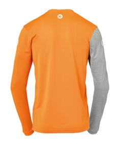 Rückansicht von Kempa Core 2.0 Sweatshirt Funktionssweatshirt Herren orangegrau