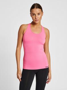 Rückansicht von hummel hmlTIF SEAMLESS TOP Funktionsshirt Damen AZALEA PINK