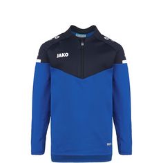 JAKO Champ 2.0 Ziptop Funktionssweatshirt Kinder blau / dunkelblau